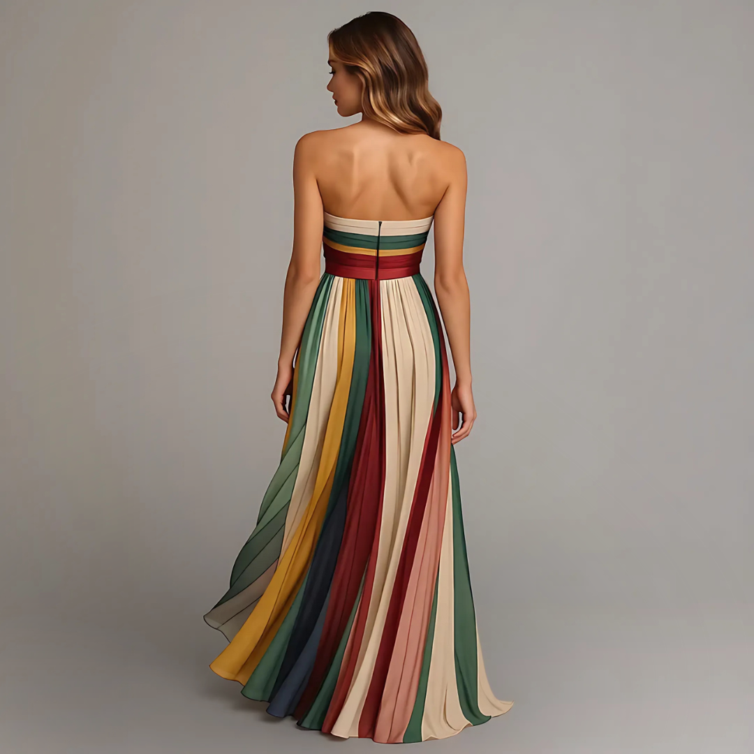 Julia | Vestido largo plisado elegante