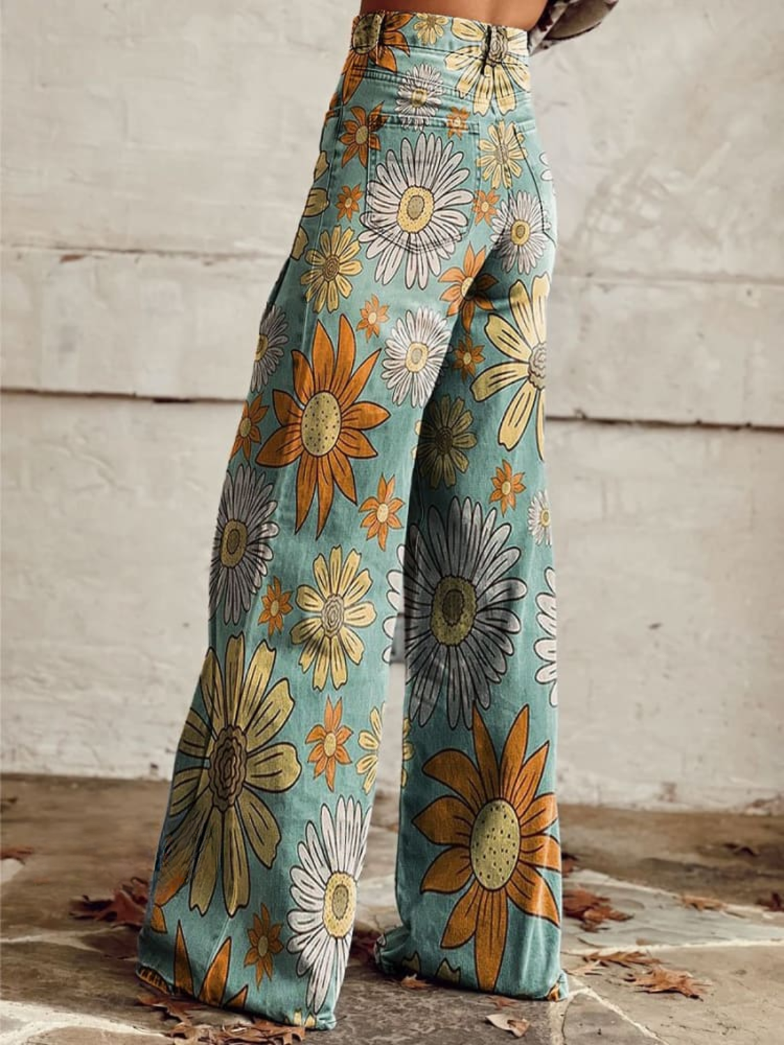 Cenicienta  | Pantalones palazzo florales vintage