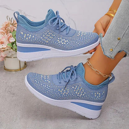 Gisela – Zapatillas ortopédicas con pedrería brillante