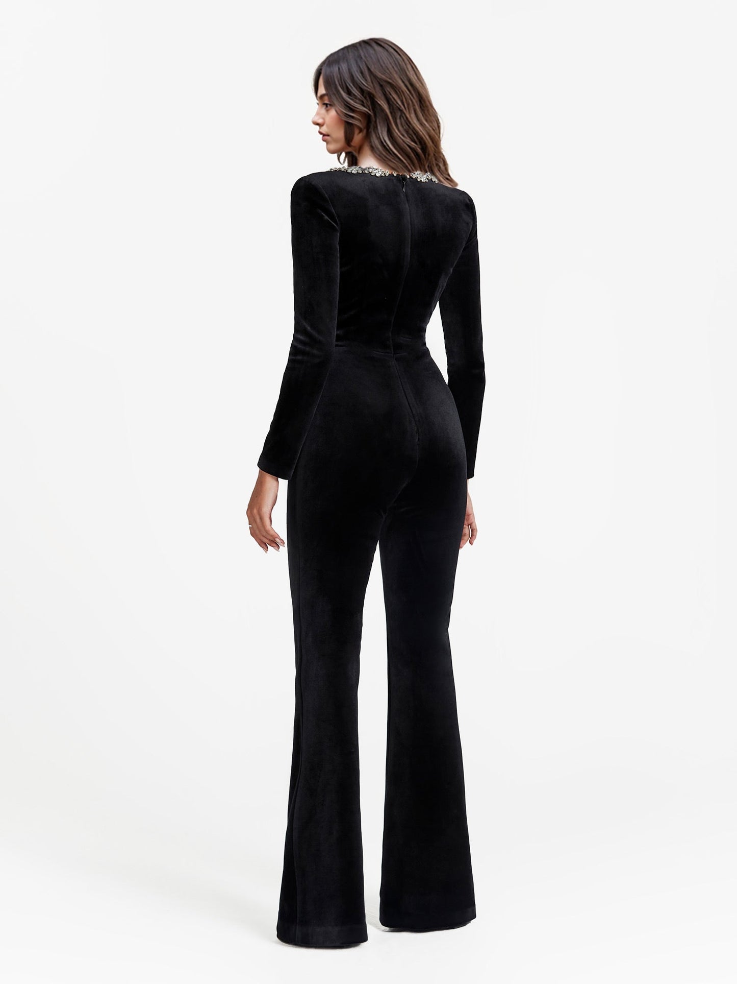 Naomi™ | Mono de terciopelo decorado para mujer
