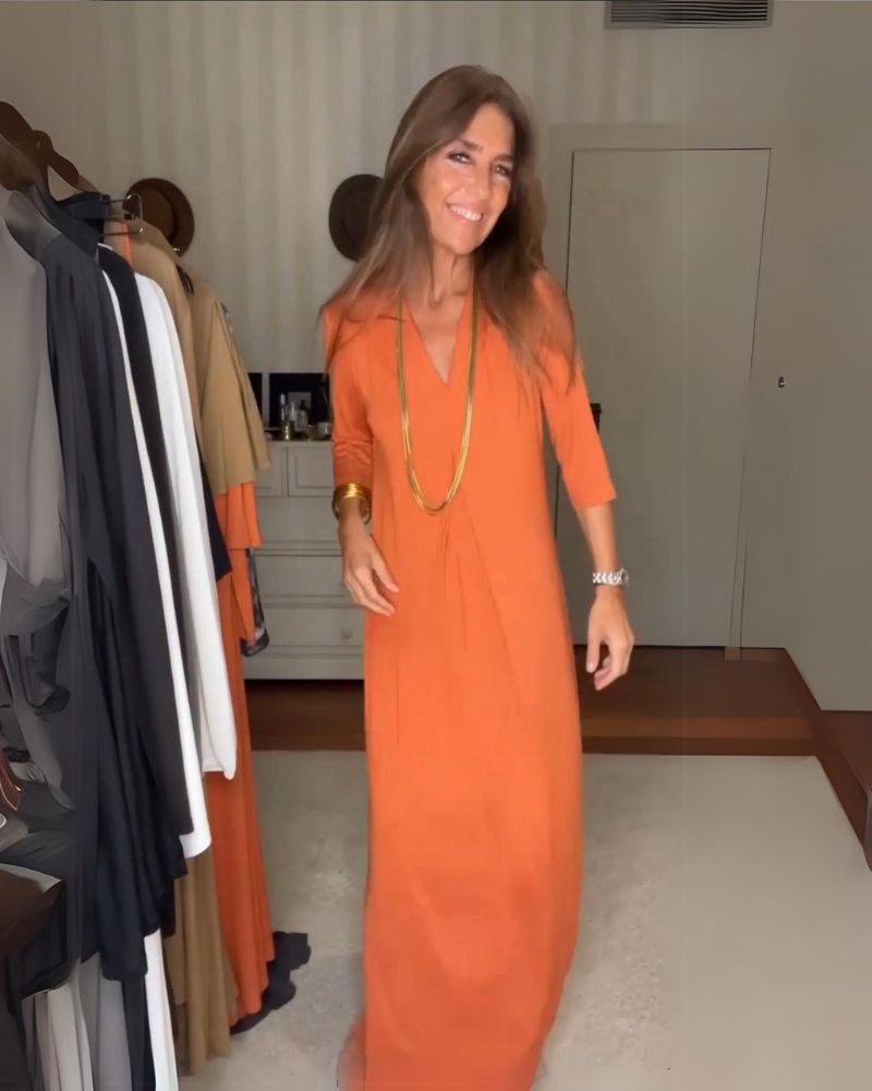 PAMELA | Vestido informal con elegancia atemporal y comodidad fluida