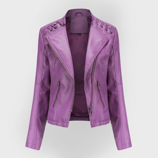 Laia | Chaqueta clásica de piel suave