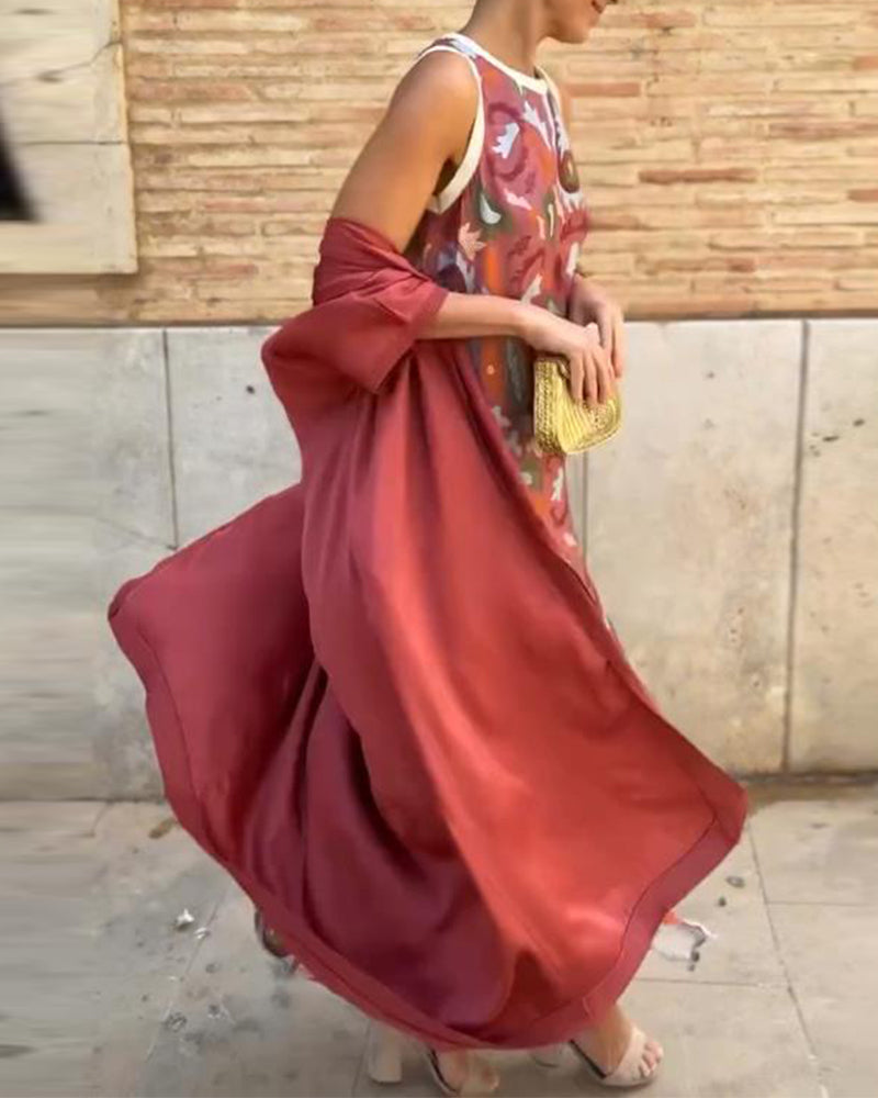 VALENTINA | Conjunto de dos piezas con estampado moderno para comodidad urbana y estilo cotidiano