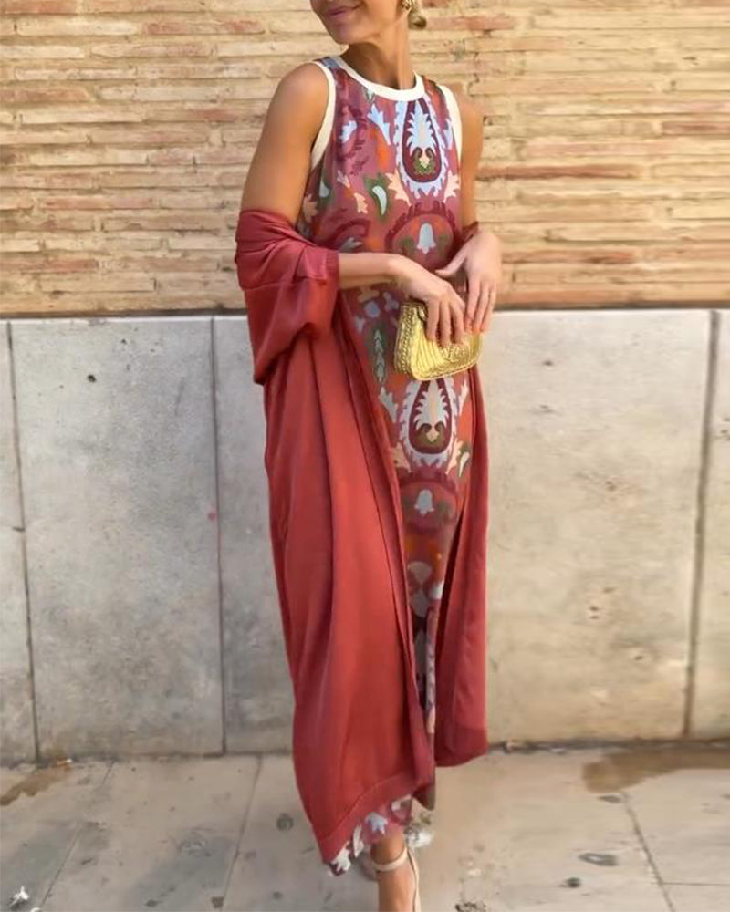 VALENTINA | Conjunto de dos piezas con estampado moderno para comodidad urbana y estilo cotidiano