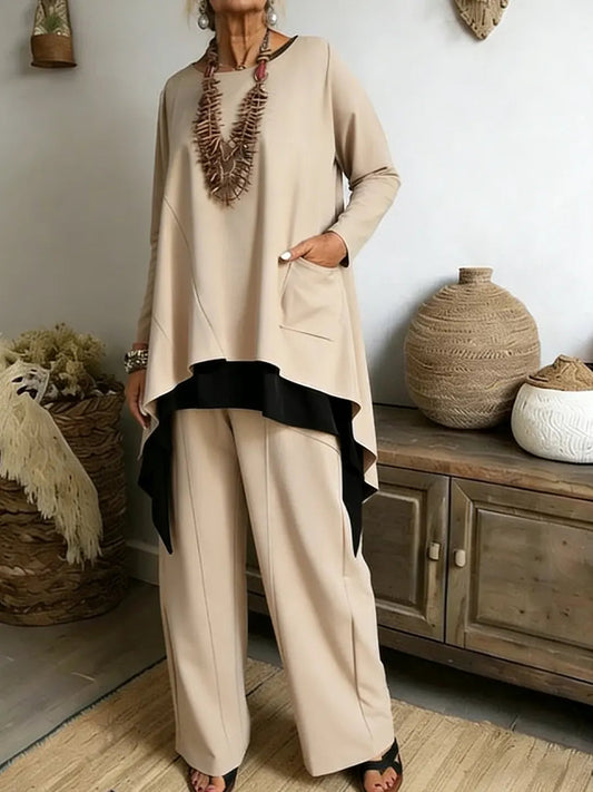 Carmen - Conjunto Casual Elegante de Dos Piezas
