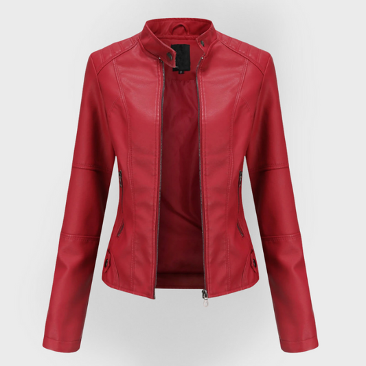 Brenda | Chaqueta de cuero de estilo moderno