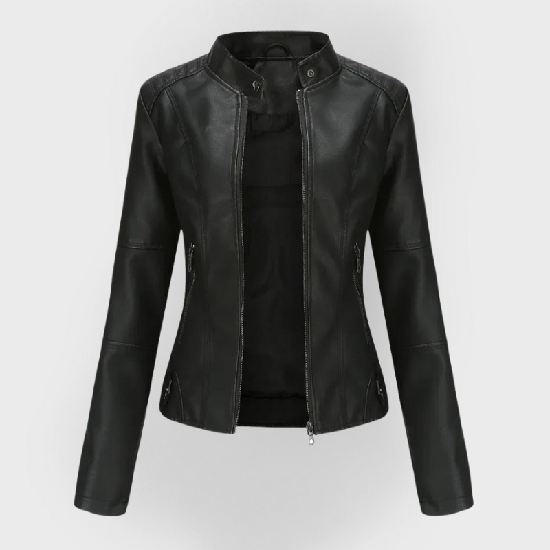 Bárbara | Chaqueta de cuero elegante y moderna