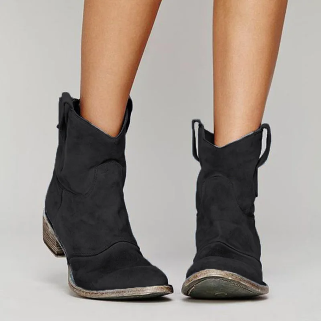 Carlota – Botines de piel de ante
