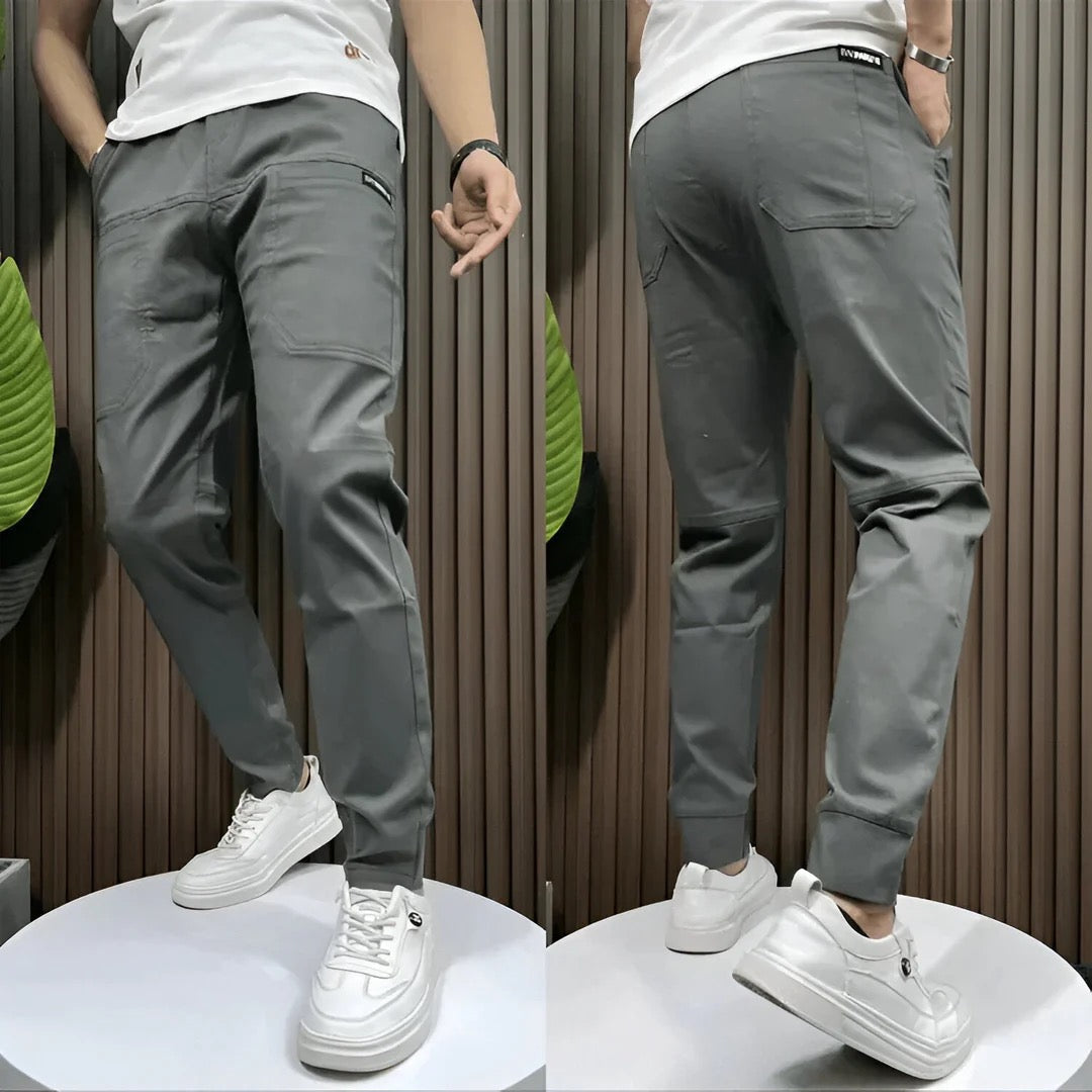 Leo | Pantalones cargo elásticos Premium