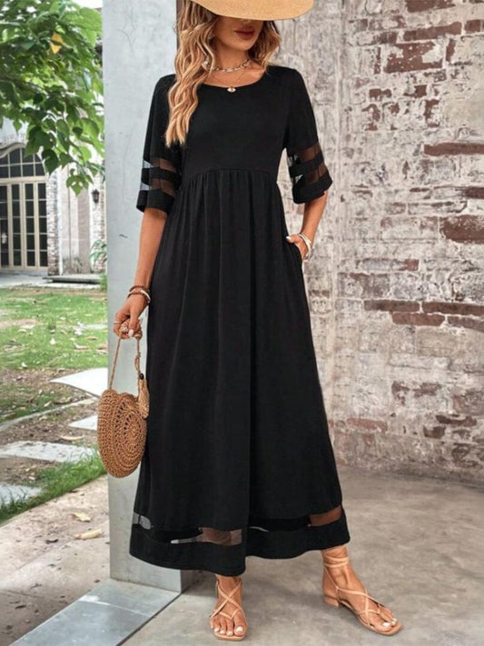 Esmeralda - Vestido elegante con cobertura favorecedora para el vientre