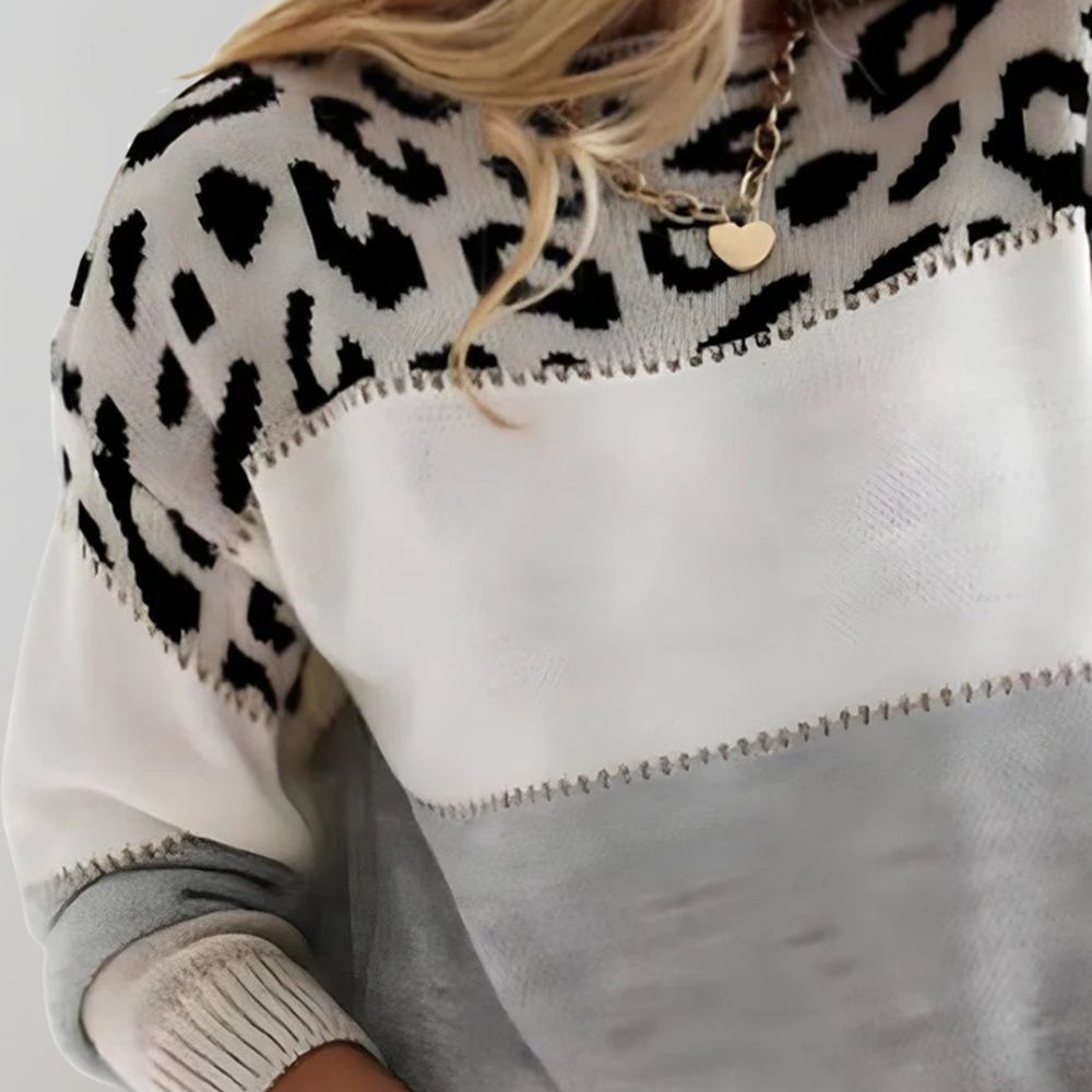 Clara | Jersey con estampado de leopardo