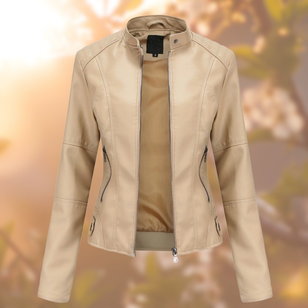 Brenda | Chaqueta de cuero de estilo moderno