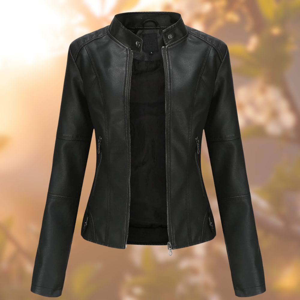 Brenda | Chaqueta de cuero de estilo moderno