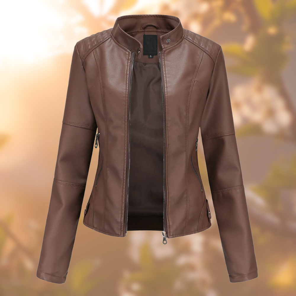 Brenda | Chaqueta de cuero de estilo moderno