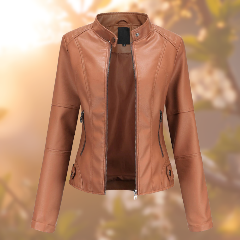 Brenda | Chaqueta de cuero de estilo moderno