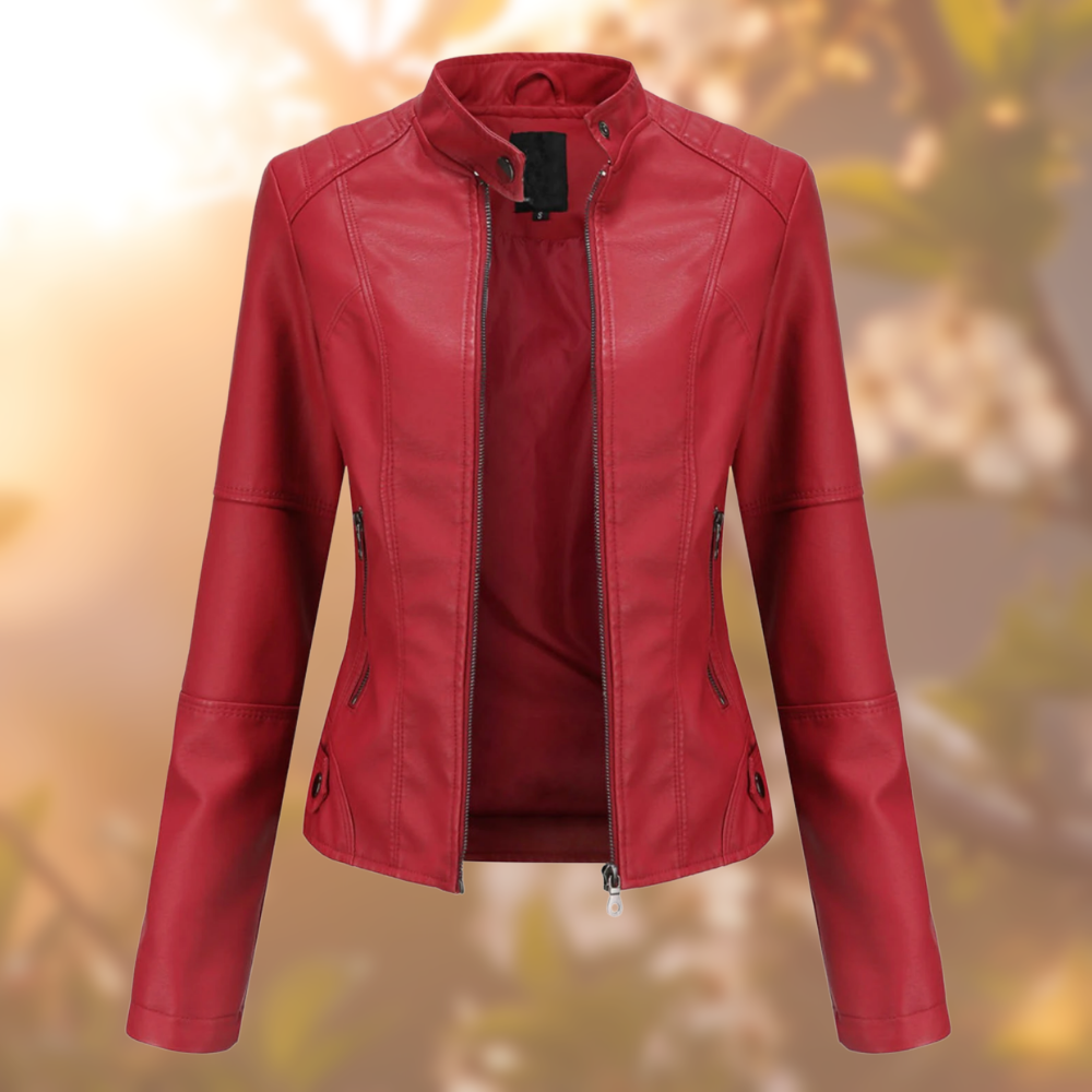 Brenda | Chaqueta de cuero de estilo moderno