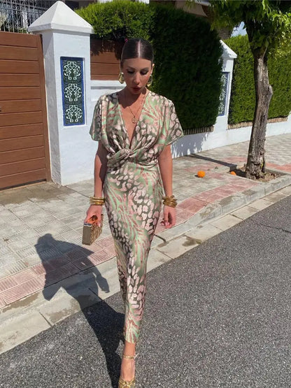 Claudia | Vestido midi color cobre