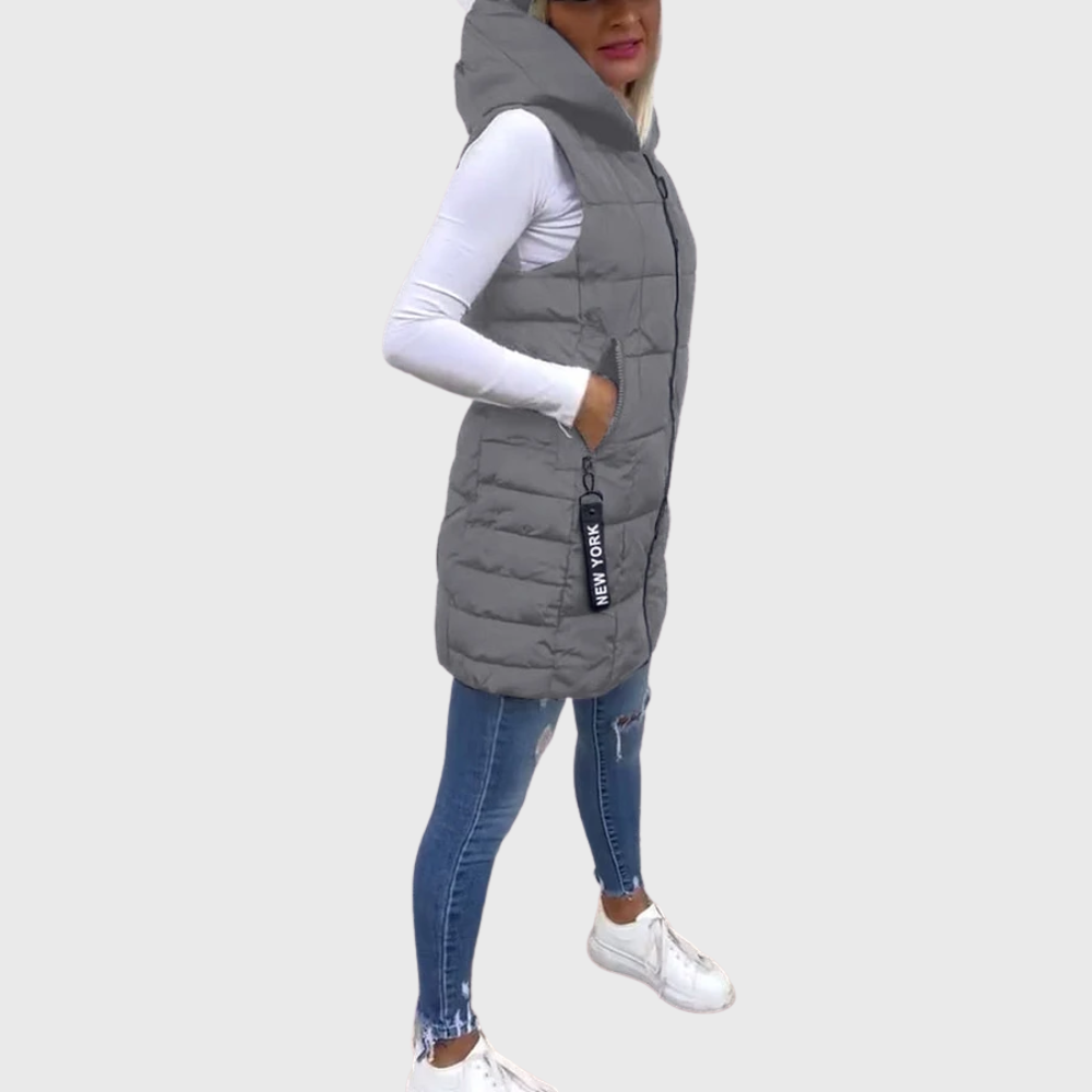 Mia™ - Abrigo acolchado sin mangas