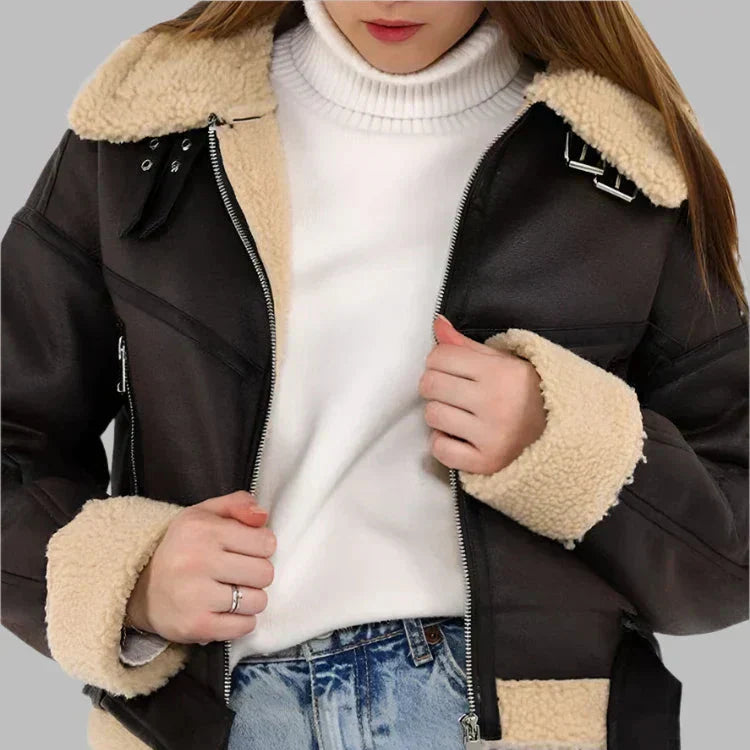 Mia | Chaqueta de cuero transpirable y versátil