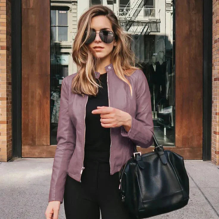 Sofy | Chaqueta versátil de piel de alta calidad