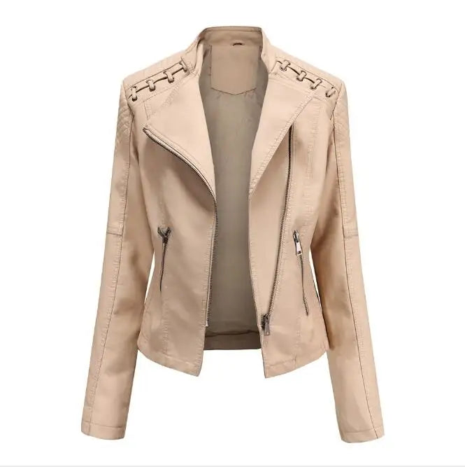 Laia | Chaqueta clásica de piel suave