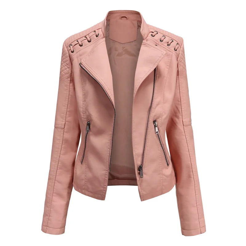Laia | Chaqueta clásica de piel suave