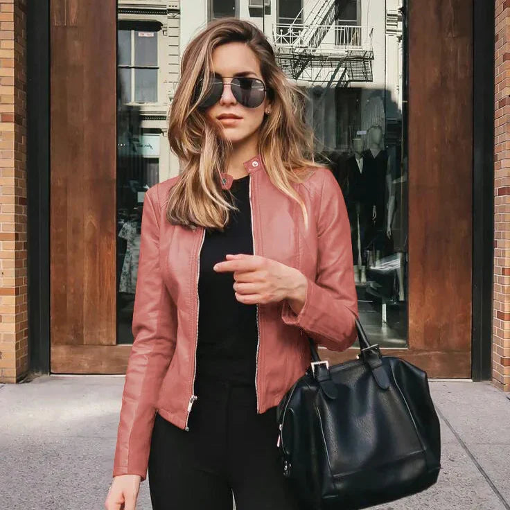 Sofy | Chaqueta versátil de piel de alta calidad