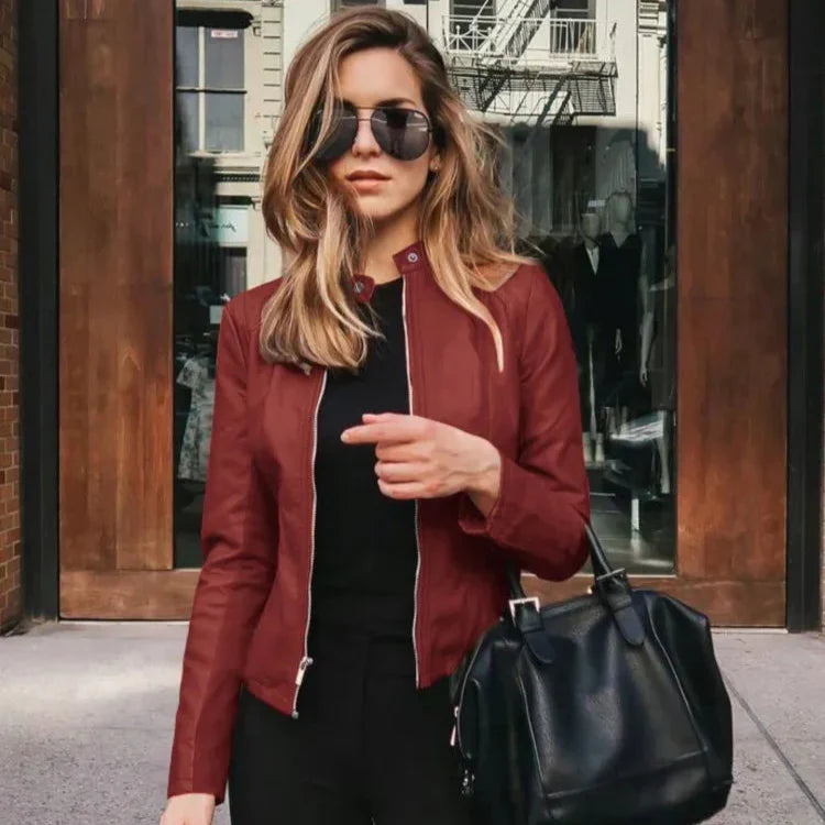 Sofy | Chaqueta versátil de piel de alta calidad