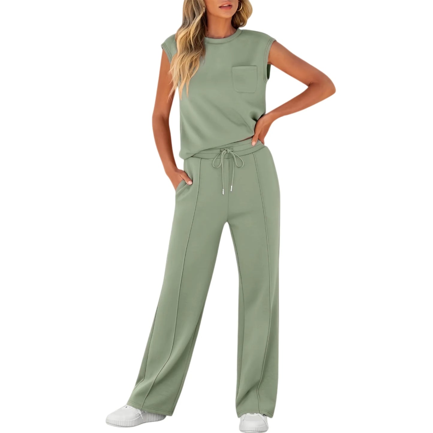 KAIYA - ☀️ Conjunto informal suave de primavera - verano☀️