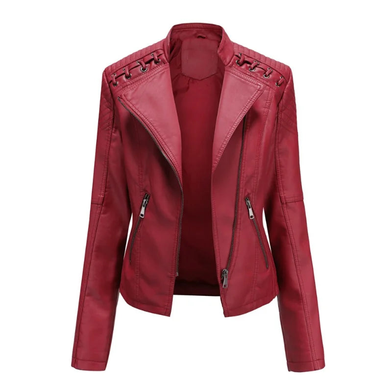 Laia | Chaqueta clásica de piel suave
