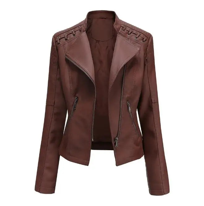 Laia | Chaqueta clásica de piel suave