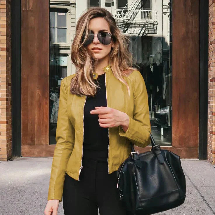 Sofy | Chaqueta versátil de piel de alta calidad