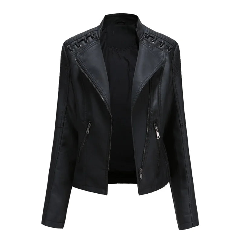 Laia | Chaqueta clásica de piel suave