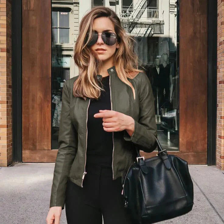Sofy | Chaqueta versátil de piel de alta calidad