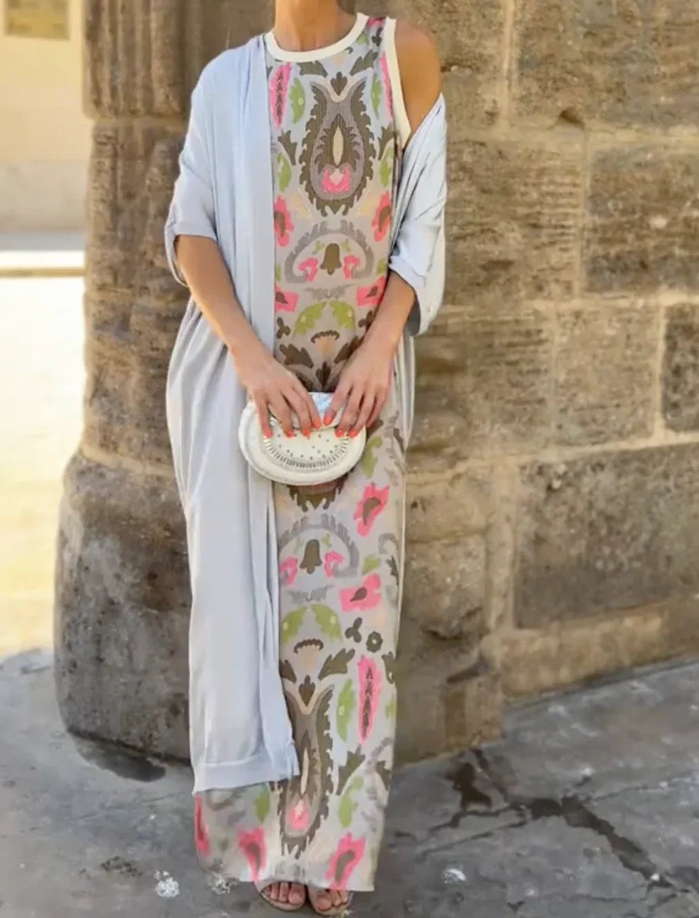 VALENTINA | Conjunto de dos piezas con estampado moderno para comodidad urbana y estilo cotidiano