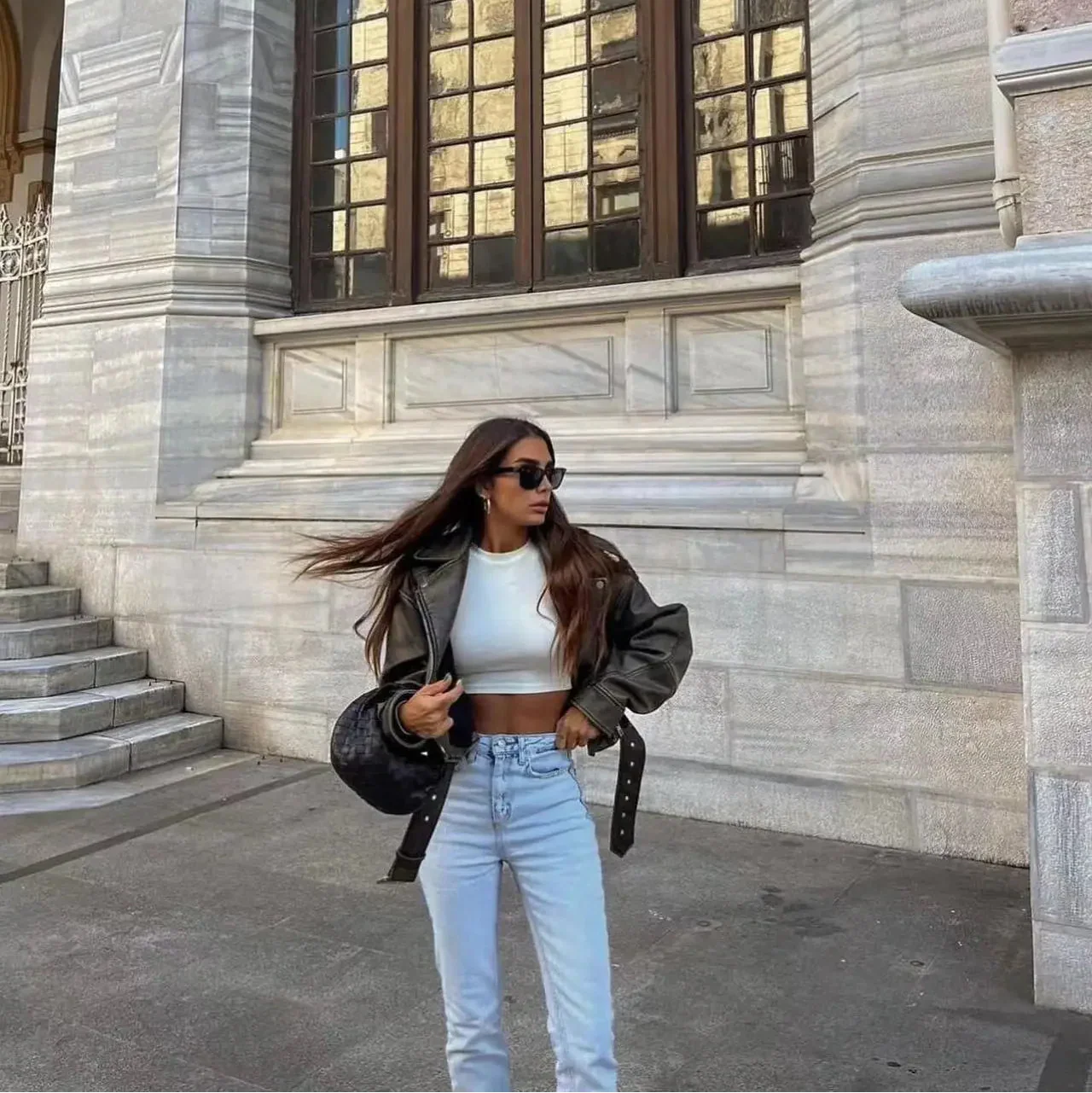 Aylen | Chaqueta versátil de piel de calidad
