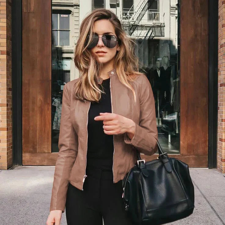 Sofy | Chaqueta versátil de piel de alta calidad