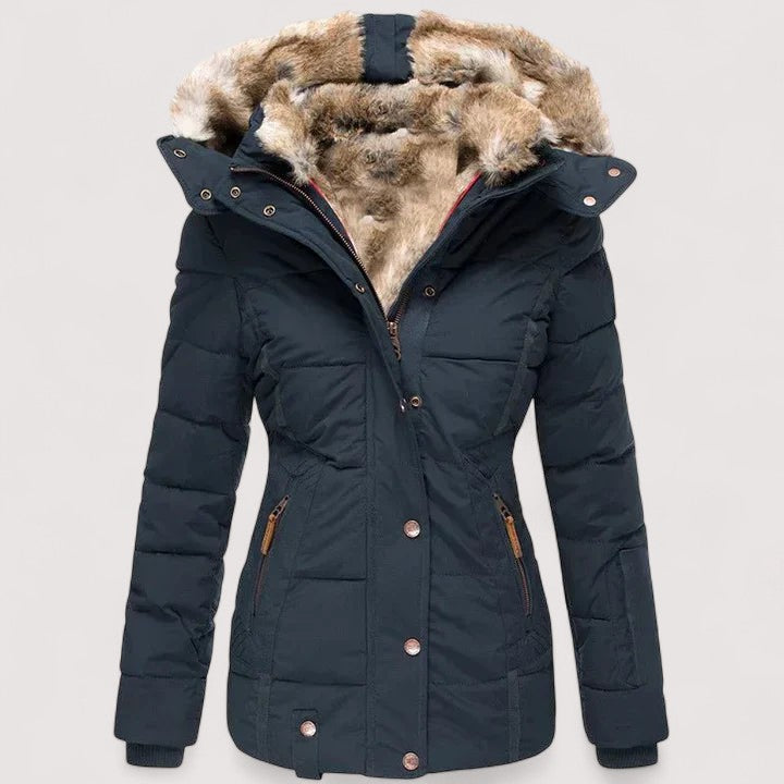 Xenia™ – Abrigo de invierno cálido con forro de pelo