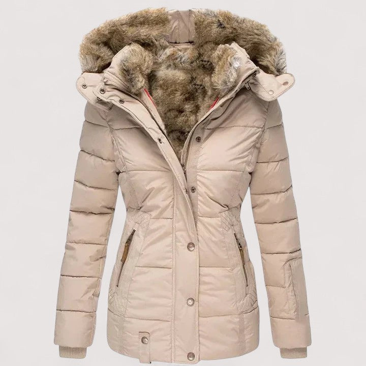 Xenia™ – Abrigo de invierno cálido con forro de pelo