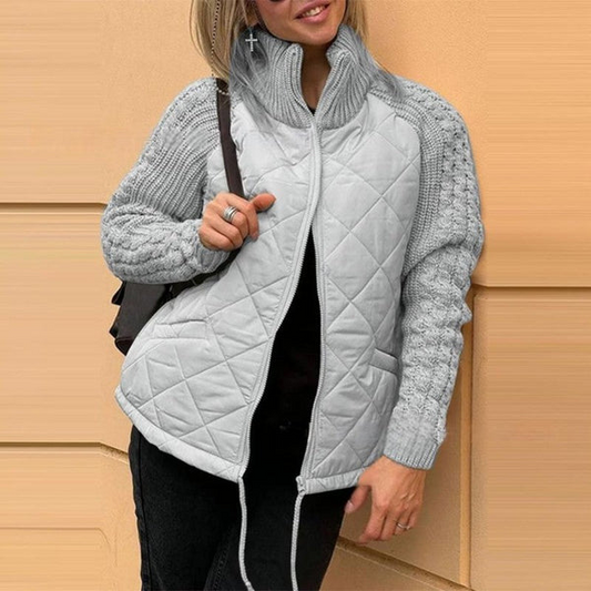 Martina®️ - Chaqueta Patchwork de punto para mujer