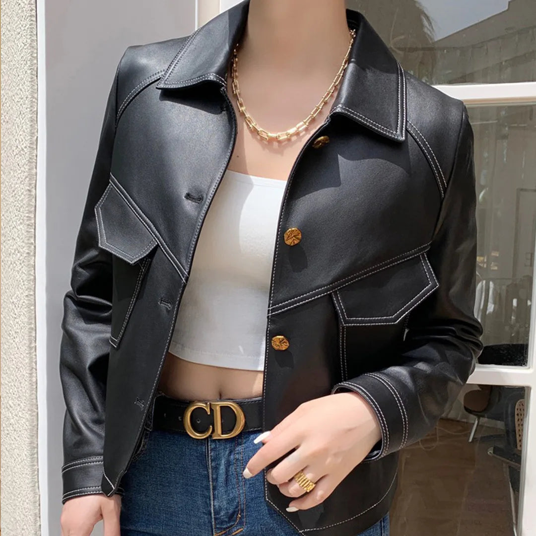 Zenaida | Chaqueta de cuero para la primavera