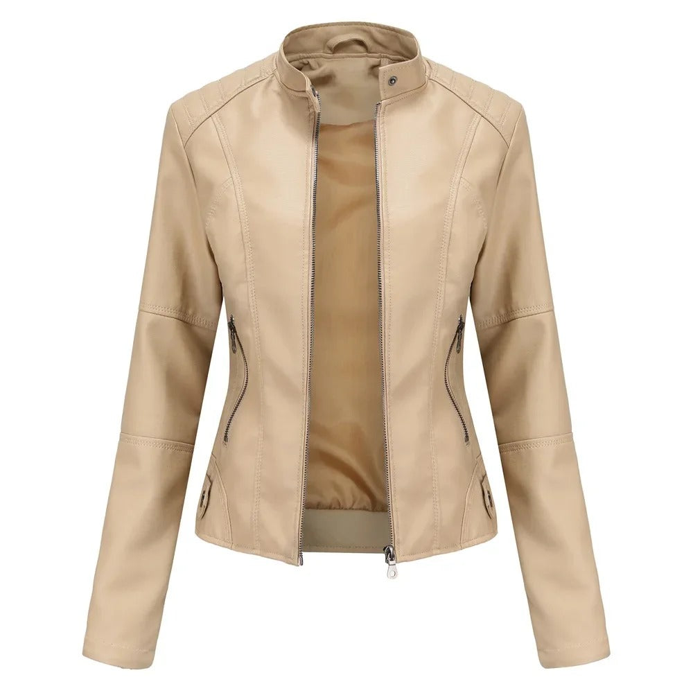 Bárbara | Chaqueta de cuero elegante y moderna