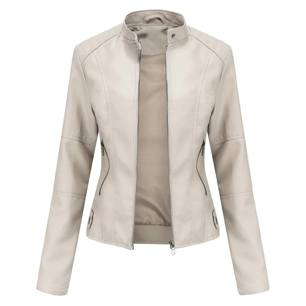 Bárbara | Chaqueta de cuero elegante y moderna