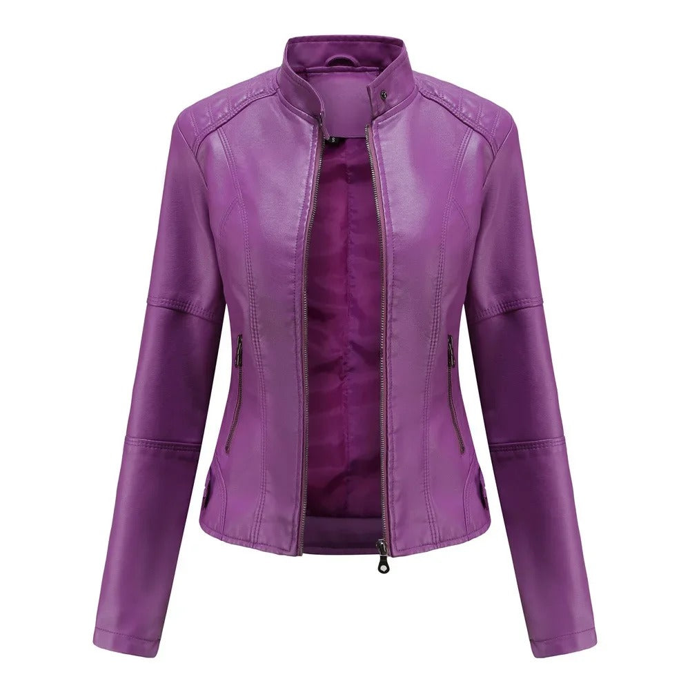 Bárbara | Chaqueta de cuero elegante y moderna