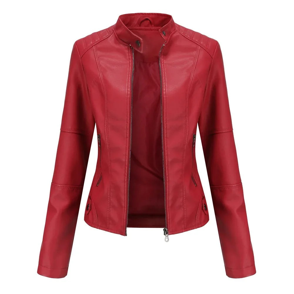 Bárbara | Chaqueta de cuero elegante y moderna