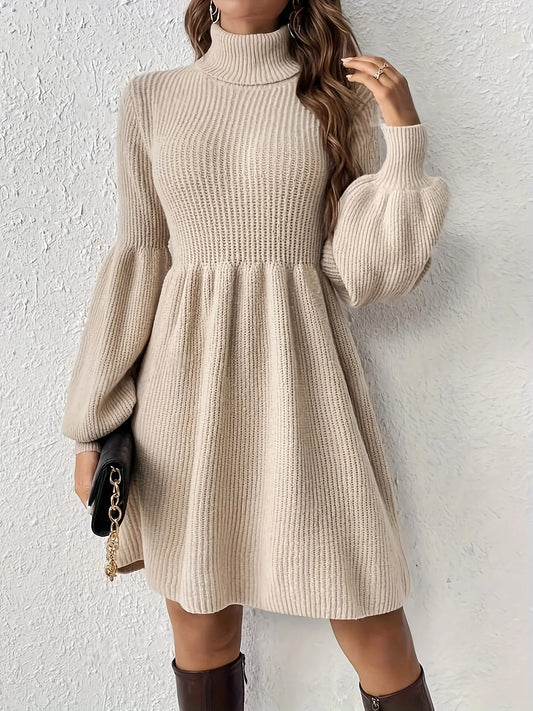 Marta – Vestido Suéter con Vuelo