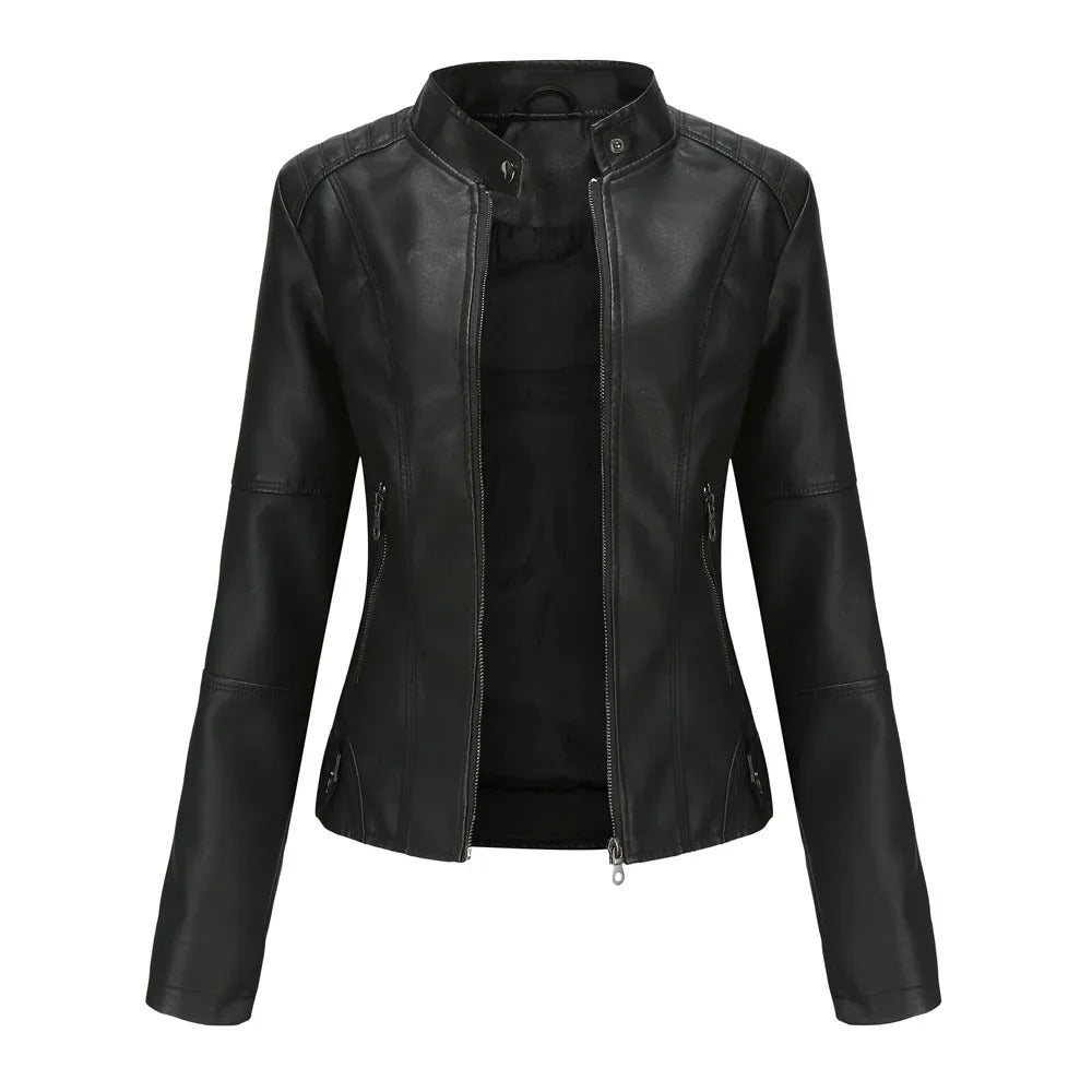 Bárbara | Chaqueta de cuero elegante y moderna