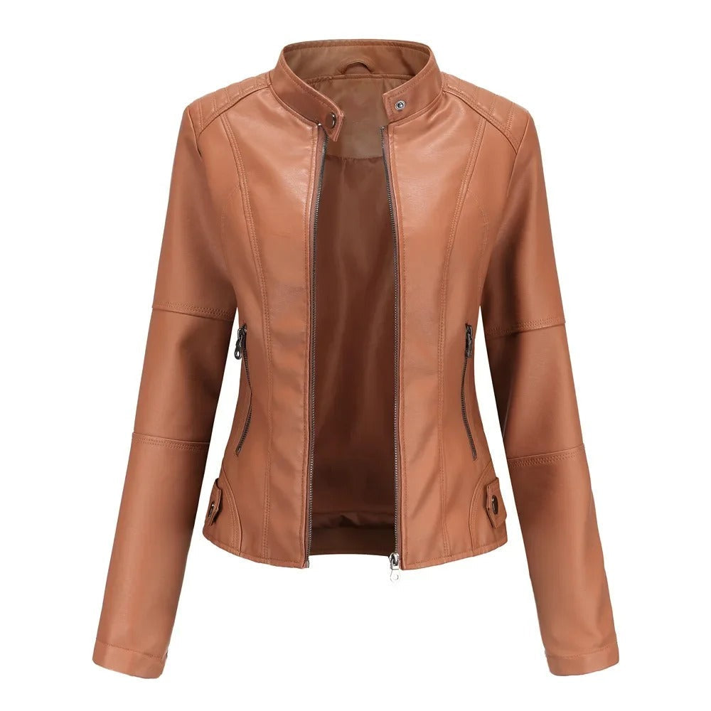 Bárbara | Chaqueta de cuero elegante y moderna